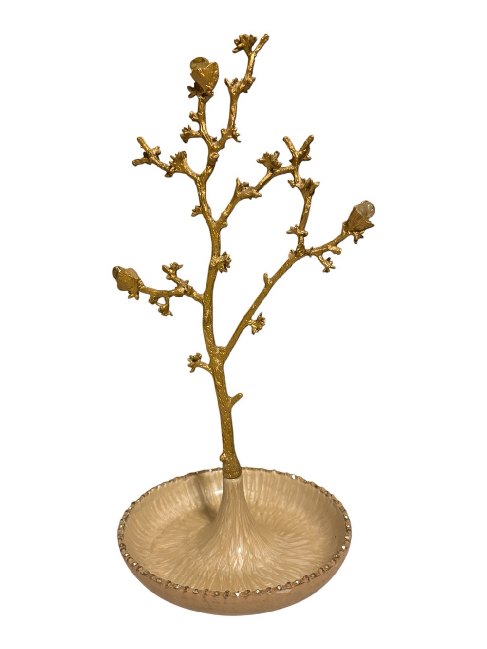 Gold Tree Branch Jewelry Holder Dish